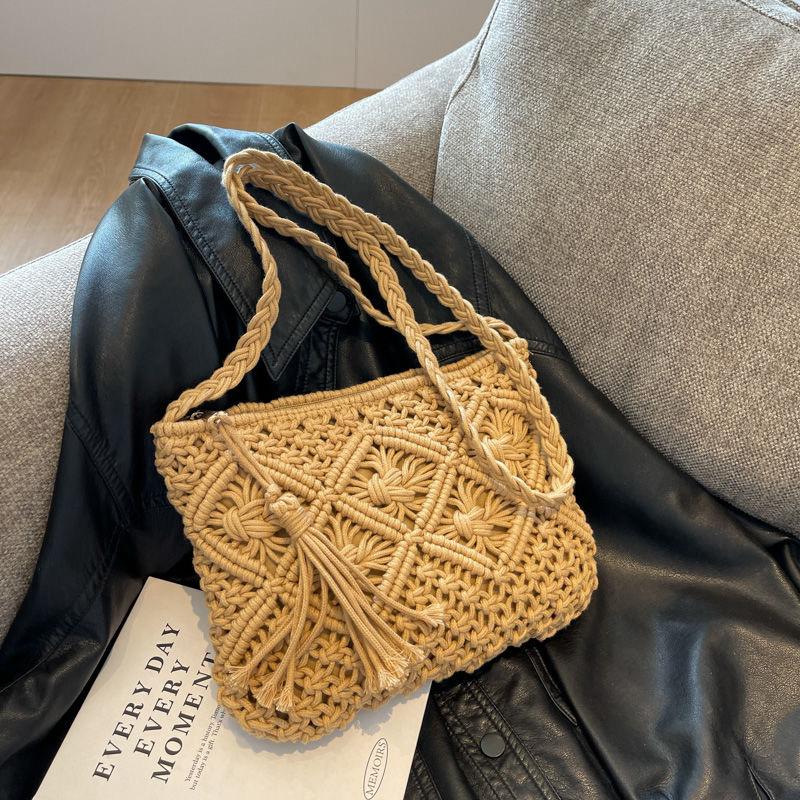 Boho Bliss: Macrame Crochet Bag for Beach and City Adventures